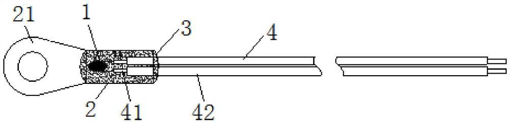 高靈敏耐高溫線耳型NTC溫度傳感器